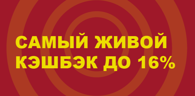 Акция Тенниси «Самый живой кэшбэк» – бонус 16% за Программа лояльности Апрель 2026