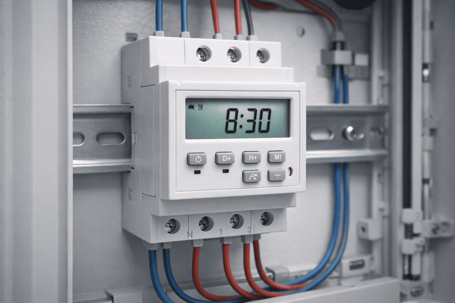 Программируемый таймер Feron TM32 для автоматизации управления оборудованием в цеху или на складе
