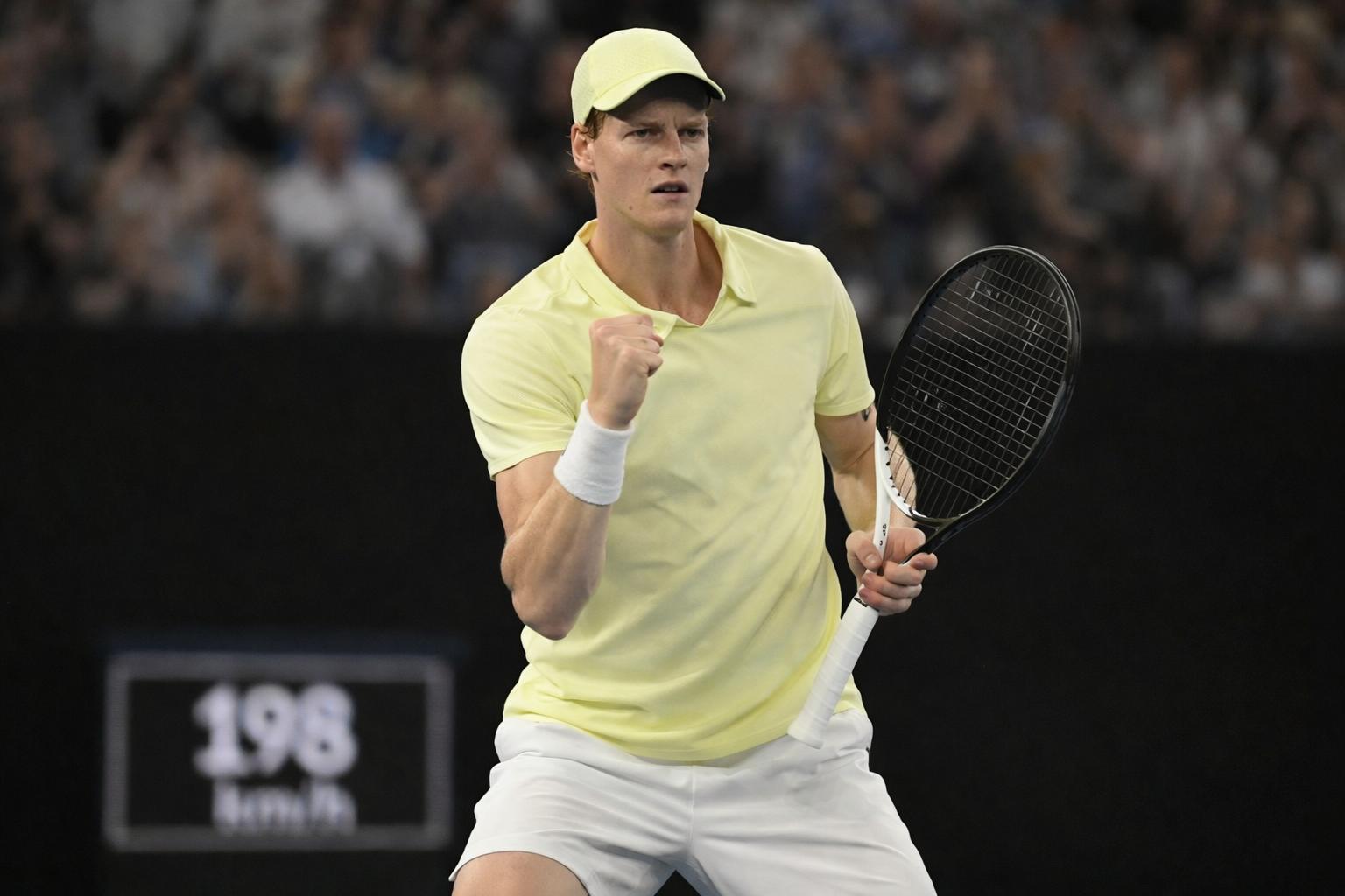 Синнер пробился в 1/2 финала Australian Open, где сыграет с Джоковичем