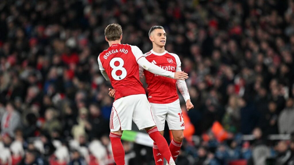 Леандро Троссар и Мартин Эдегор — ключевые игроки атаки Арсенала. Источник: arsenal.com