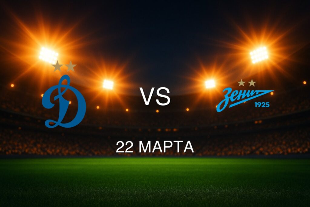 Динамо (Москва) – Зенит 22 марта 2026: прогнозы и ставки на матч