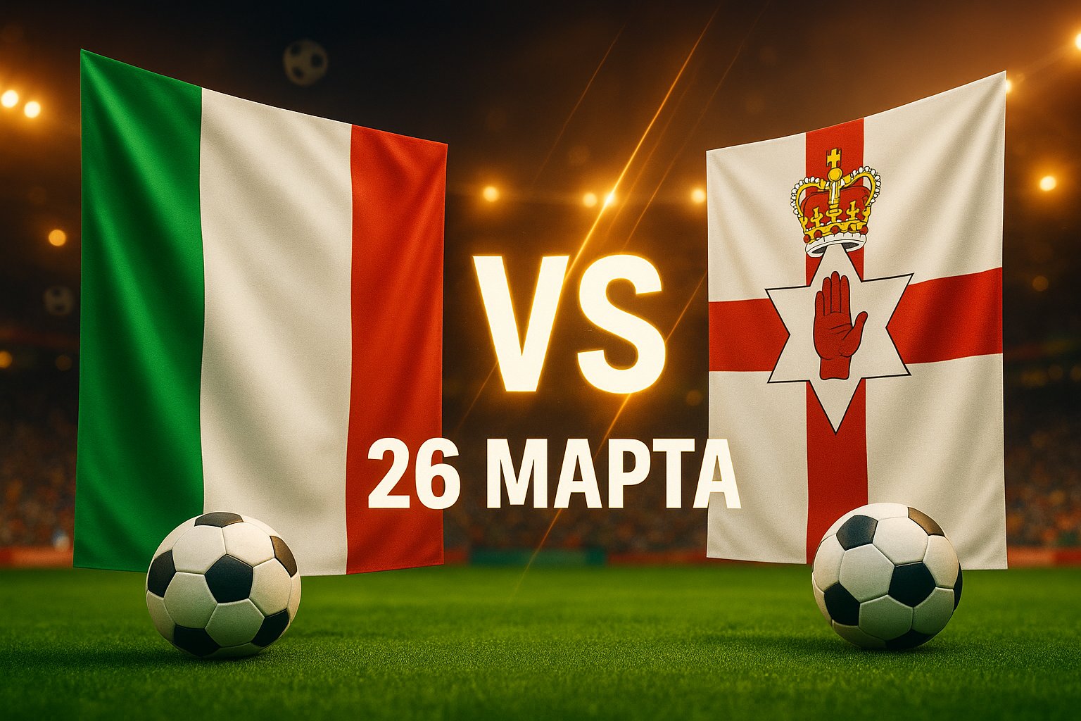 Италия - Северная Ирландия 26 марта 2026: прогнозы и ставки на матч