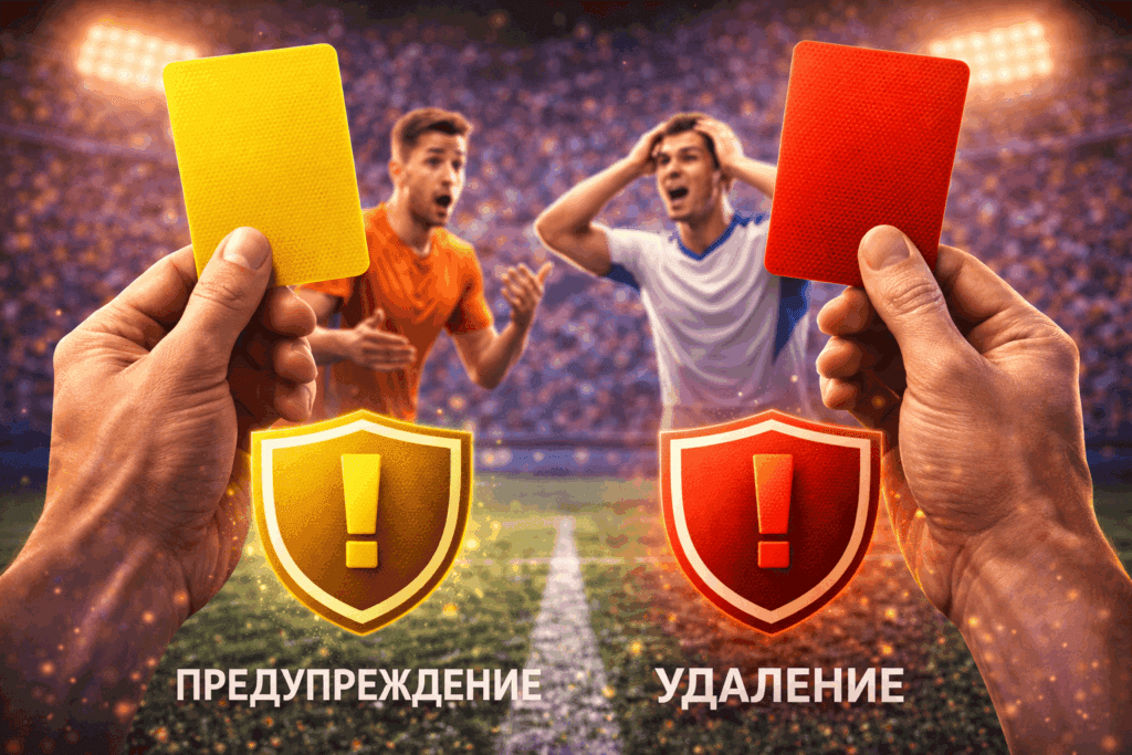 Что значат карточки в футболе