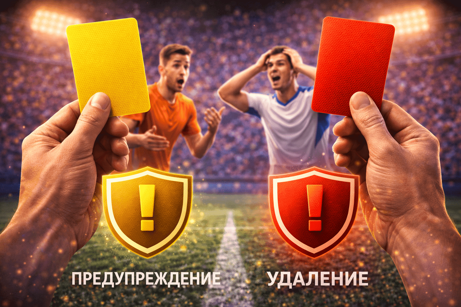 Что значат карточки в футболе