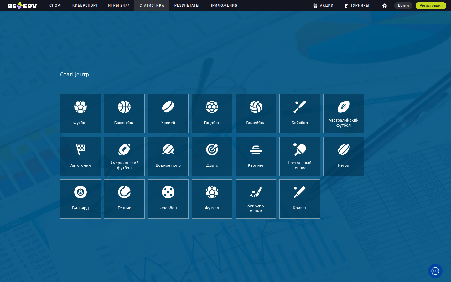 Статистический центр Bettery
