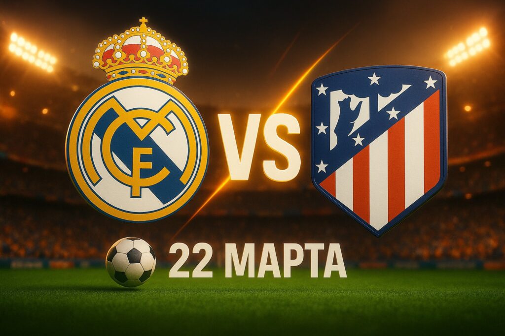 Реал Мадрид – Атлетико Мадрид 22 марта 2026: прогнозы и ставки на матч