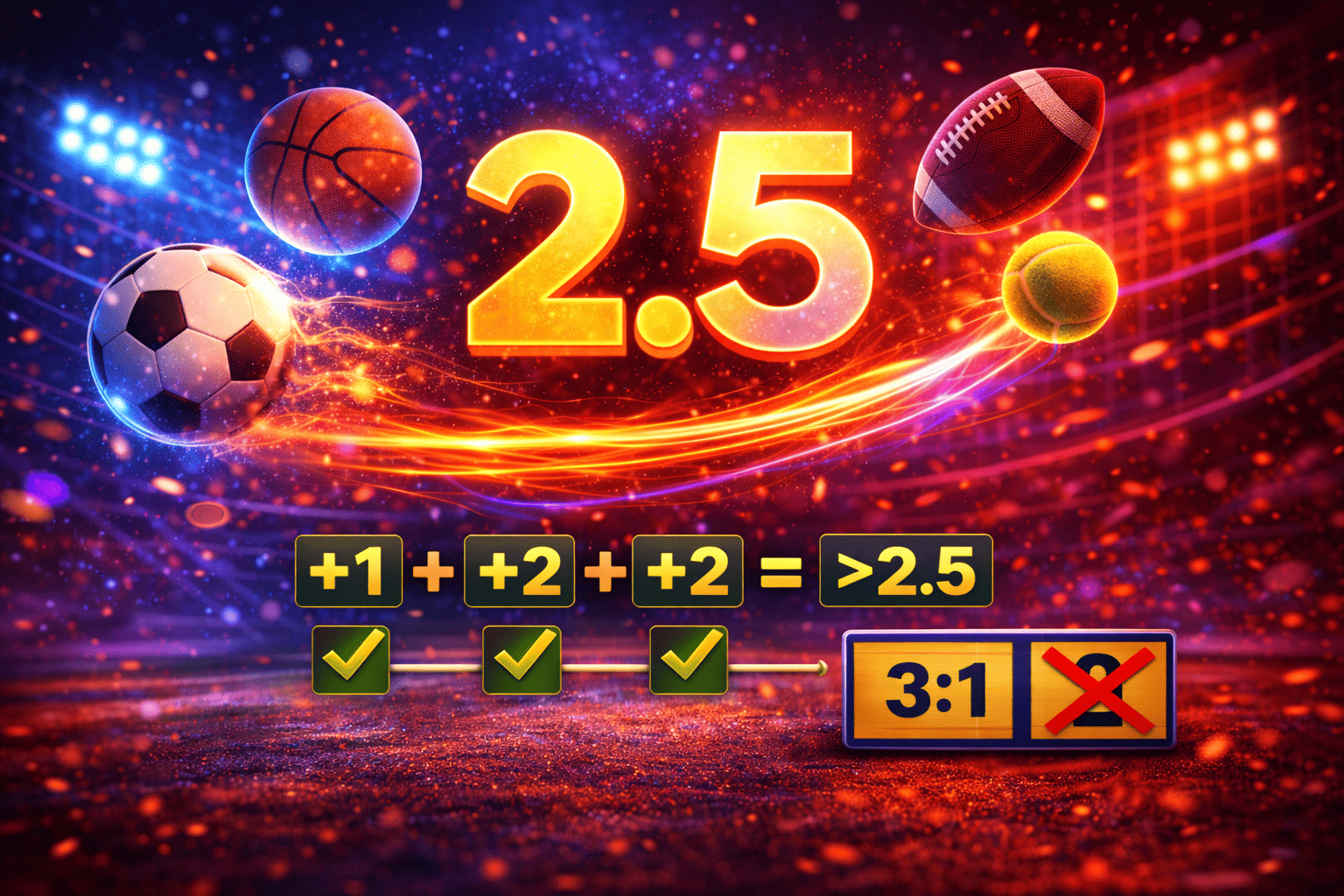 Тотал больше 2.5 - что значит и как рассчитывается ТБ 2.5