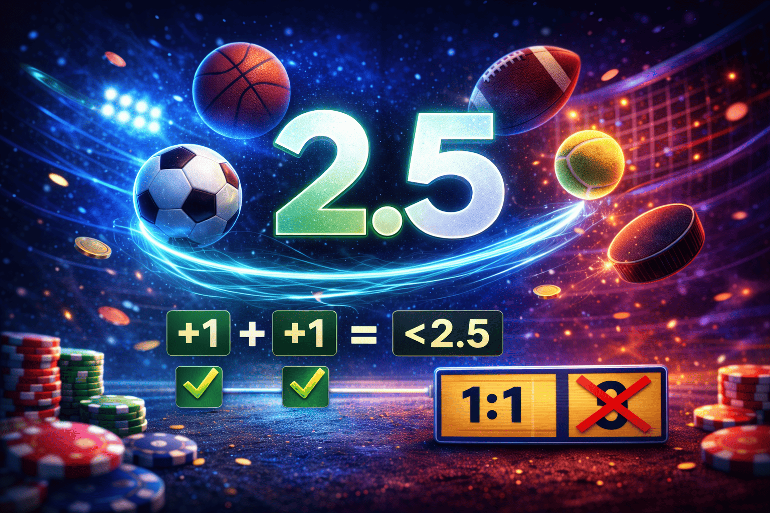 Тотал меньше 2.5 - что значит и как рассчитывается ТМ 2.5