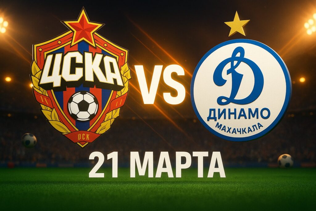 ЦСКА (Москва) – Динамо (Махачкала) 21 марта 2026: прогнозы и ставки на матч