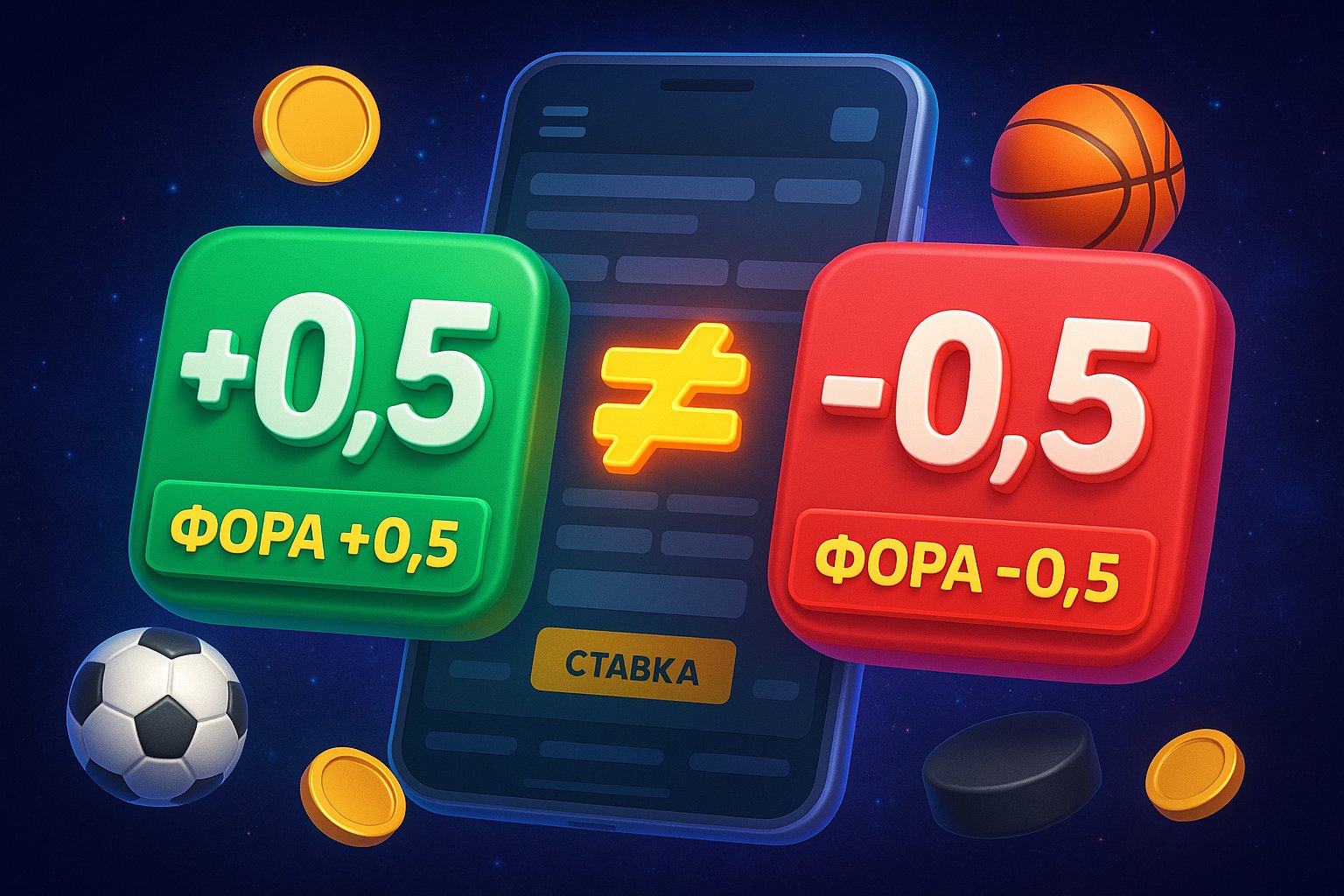 Фора (0,5) – что означает Ф(-0,5) и Ф(+0,5) и подробные примеры расчета
